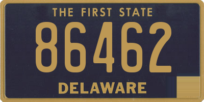 DE license plate 86462
