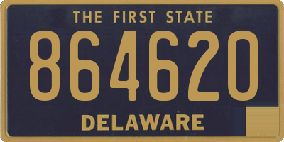 DE license plate 864620