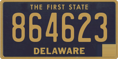 DE license plate 864623