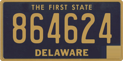 DE license plate 864624