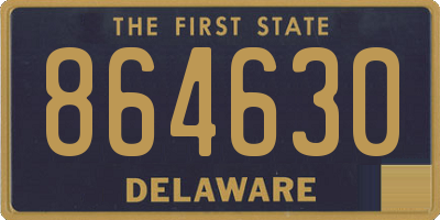 DE license plate 864630