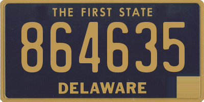DE license plate 864635