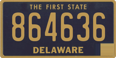 DE license plate 864636
