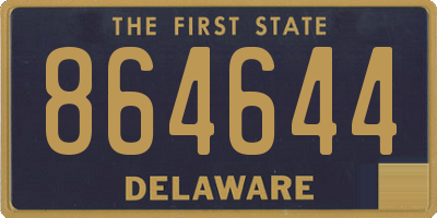 DE license plate 864644