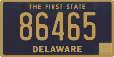 DE license plate 86465