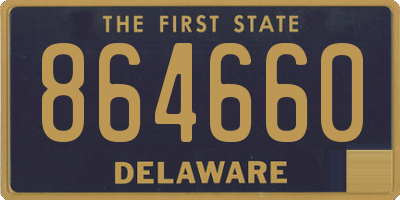 DE license plate 864660