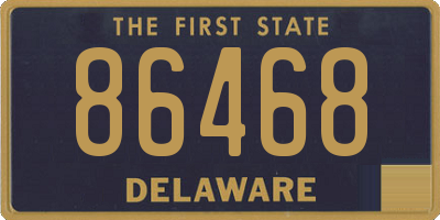 DE license plate 86468