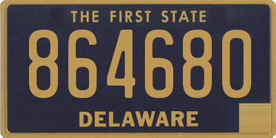 DE license plate 864680