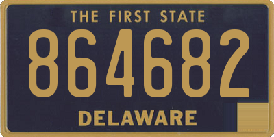DE license plate 864682
