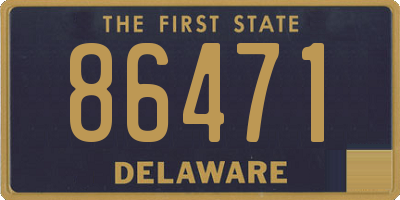 DE license plate 86471