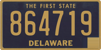 DE license plate 864719