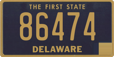 DE license plate 86474
