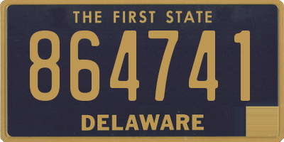 DE license plate 864741