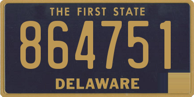 DE license plate 864751