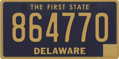 DE license plate 864770
