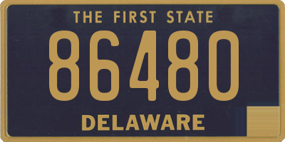 DE license plate 86480