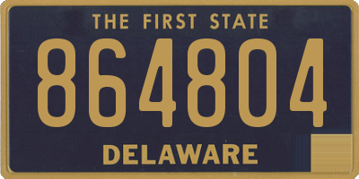 DE license plate 864804