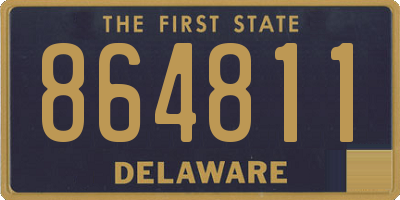 DE license plate 864811