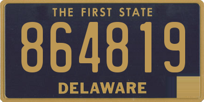 DE license plate 864819