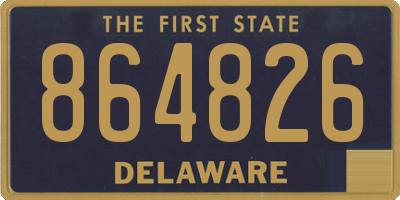 DE license plate 864826