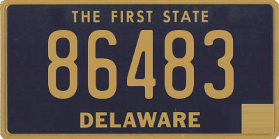 DE license plate 86483