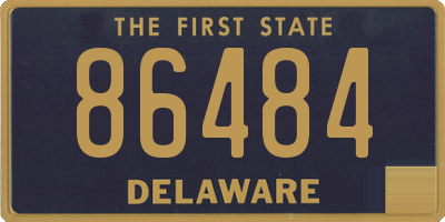 DE license plate 86484