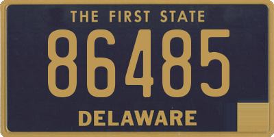 DE license plate 86485