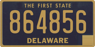 DE license plate 864856