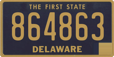 DE license plate 864863