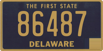 DE license plate 86487