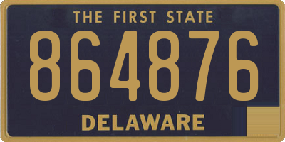 DE license plate 864876