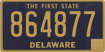 DE license plate 864877