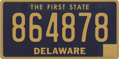 DE license plate 864878