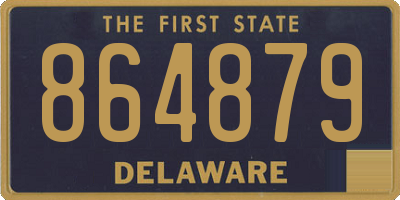 DE license plate 864879
