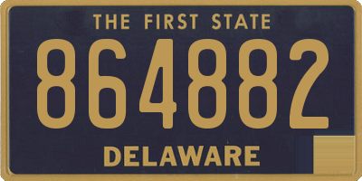 DE license plate 864882