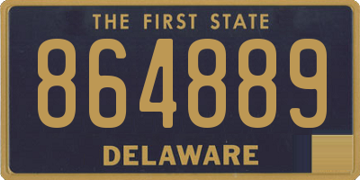 DE license plate 864889