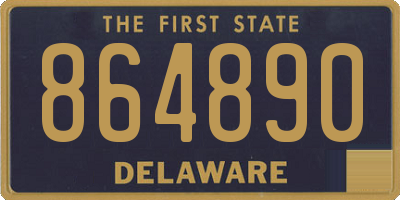 DE license plate 864890