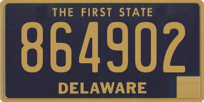 DE license plate 864902