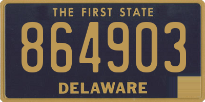 DE license plate 864903