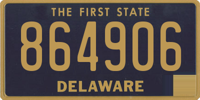 DE license plate 864906