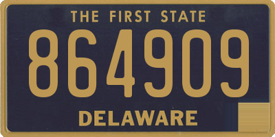 DE license plate 864909