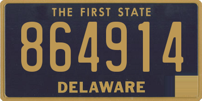 DE license plate 864914