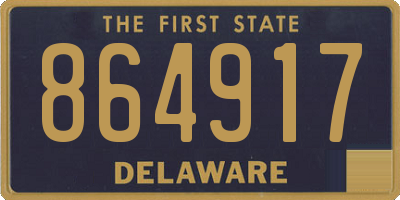 DE license plate 864917