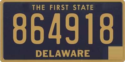 DE license plate 864918