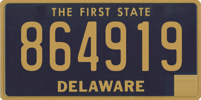 DE license plate 864919