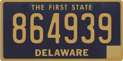 DE license plate 864939