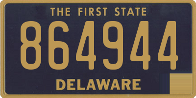 DE license plate 864944