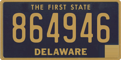 DE license plate 864946