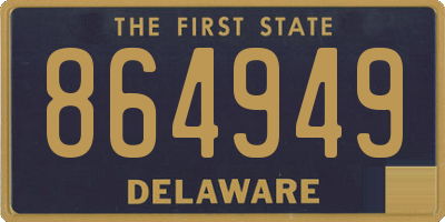 DE license plate 864949