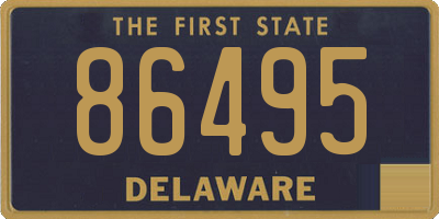 DE license plate 86495